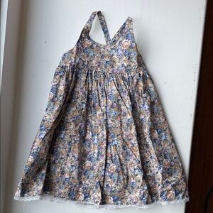 Lacey Lane Floral Cotton Sundress for Girls Size 5